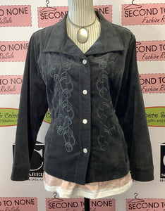 ALIA Corduroy Embroidered Jacket (Size 12)