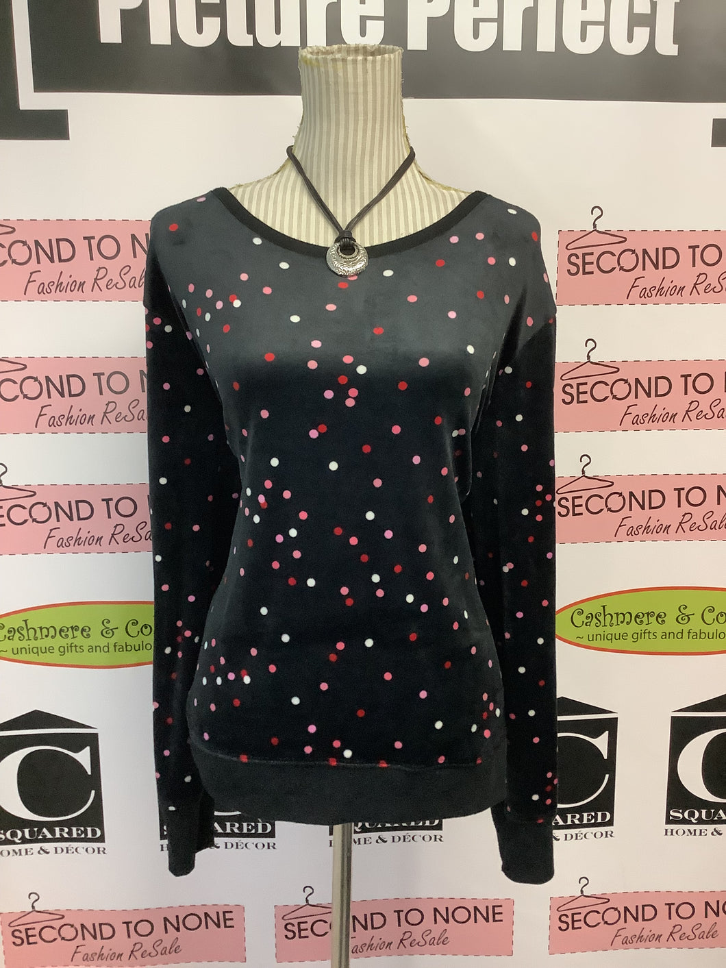 Kate Spade Velour Long Sleeve (Size XL)