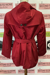 Calvin Klein Red Trench Coat (Size L)