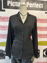 Load image into Gallery viewer, Topshop Elegant Black Blouse (Size 10)
