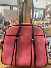 Load image into Gallery viewer, Vintage Barbie Pink Bowling Style Carry-On Bag

