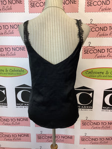 Devoted Black Satin Tank (Size S)
