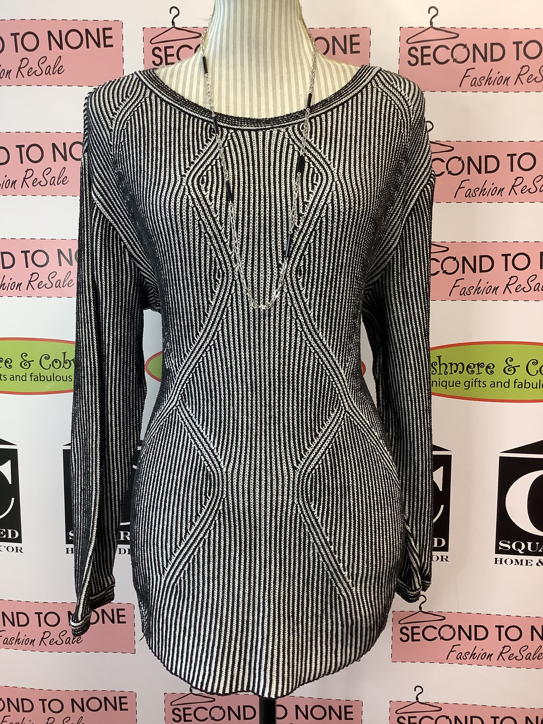 Parkhurst Striped Knit Top (M)