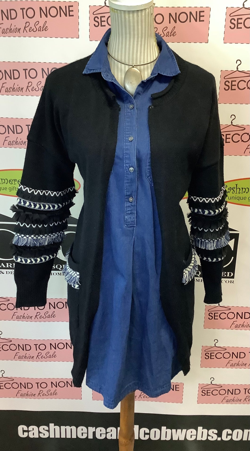 Coco & Carmen Fringed Cardigan (Size S/M)