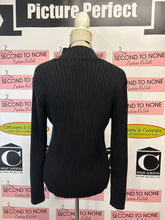Load image into Gallery viewer, Maggie Rhinestone Collared Sweater (Size L)
