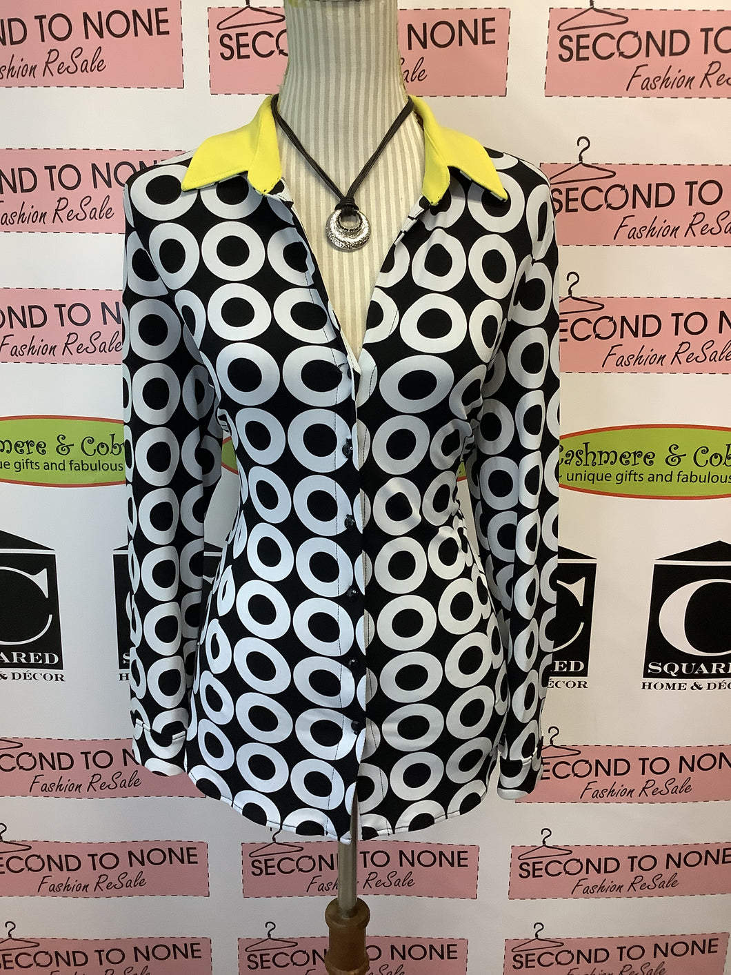 Joseph Ribkoff Funky Circles Top (Size 12)