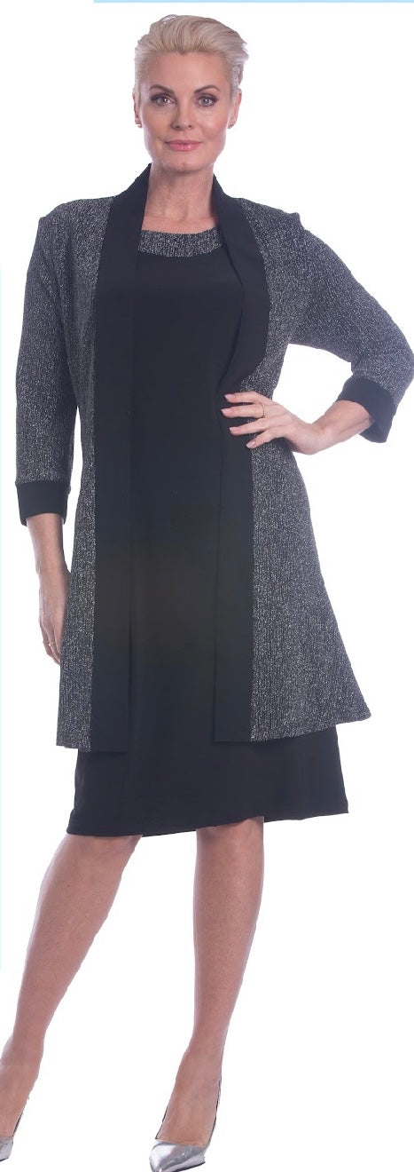 Black & Silver Little Black Dress (Only 1XL Left!)