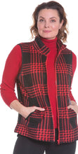 Load image into Gallery viewer, Fleece Large Check Vest (only a few red left)
