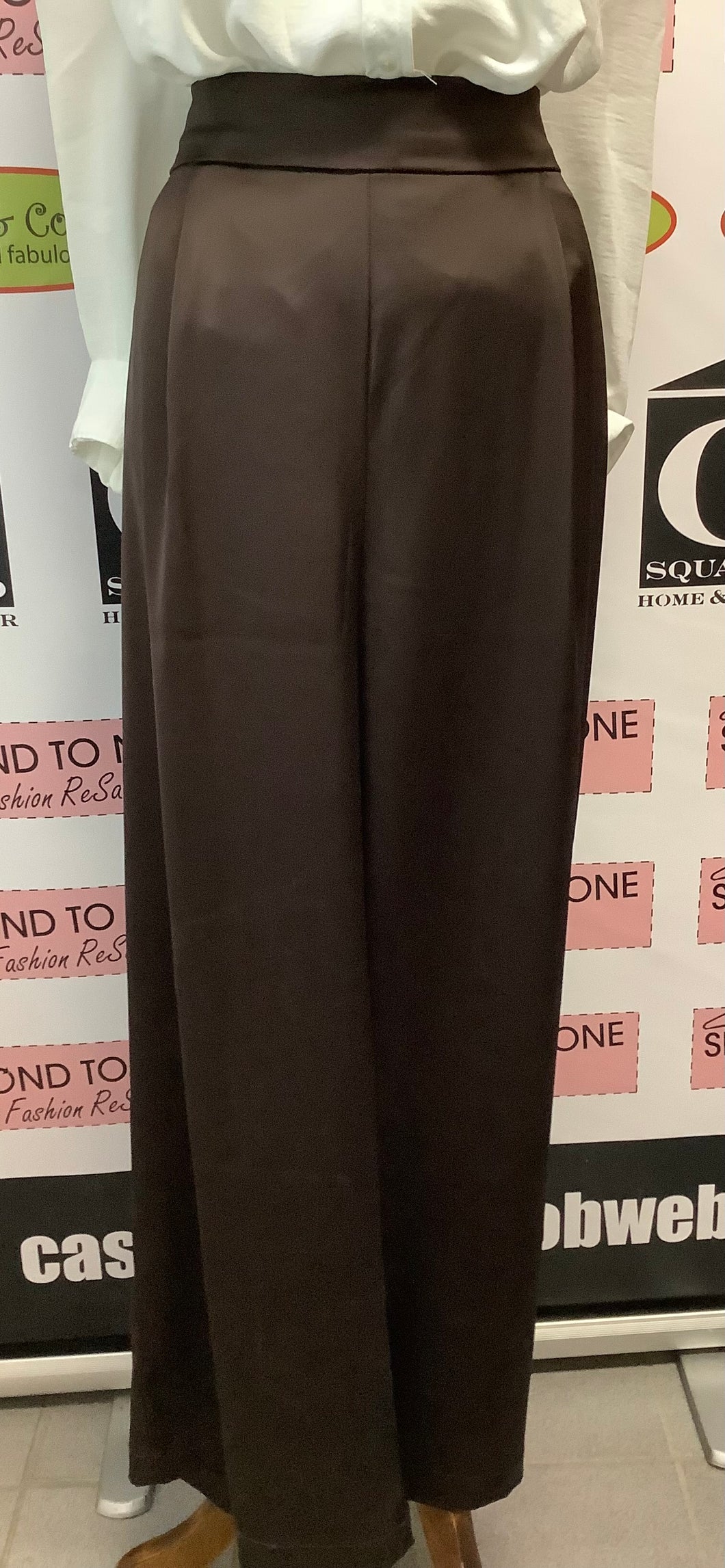 House of Harlow Brown Satin Pants (Size L)