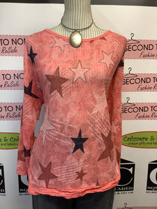 Label Starburst Top (Size S/M)