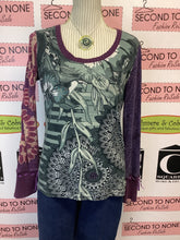 Load image into Gallery viewer, Desigual Floral Mosaic Long Sleeve (Size L)
