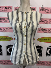 Charger l'image dans la galerie, Who What Wear Striped Belted Top (Size XL)
