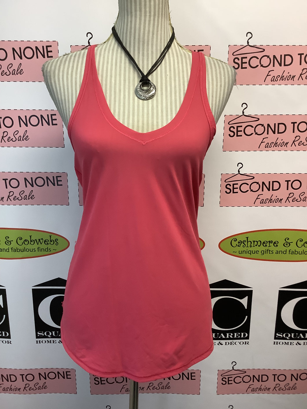 Lululemon Cyber Pink Razorback Tank (Size S/M)