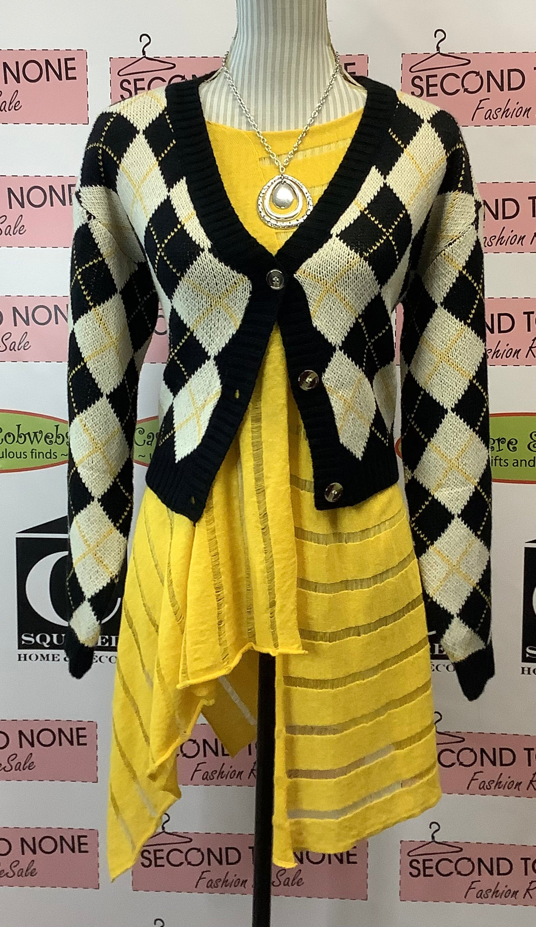 Sunshine Plaid Cardigan (S)