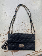 Load image into Gallery viewer, Quilted &amp; Studded Convertible Mini Purse
