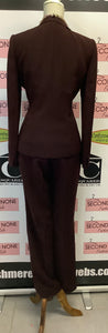 Calvin Klein Burgundy Pant Suit (Size 6)