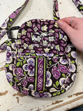Load image into Gallery viewer, Vera Bradley Purple Floral Quilted Crossbody
