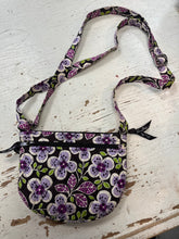 Load image into Gallery viewer, Vera Bradley Purple Floral Quilted Crossbody

