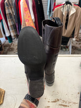 Load image into Gallery viewer, Dark Brown Leather Riding Boots (Size 8)
