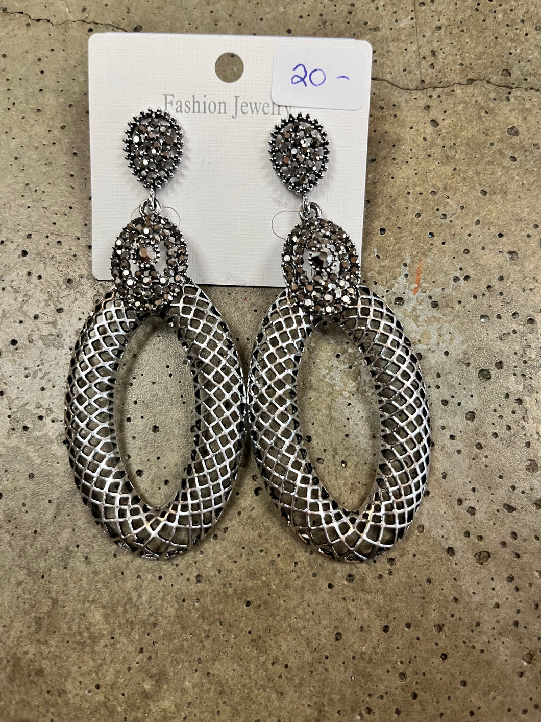 Mesh Wire Dangle Earrings