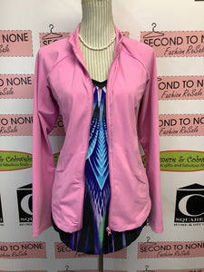Danskin Barbie Pink Zip Up Sweater (Size L)