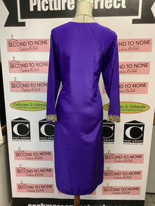 Blue Beaded & Embellished Dress (Size S/M)