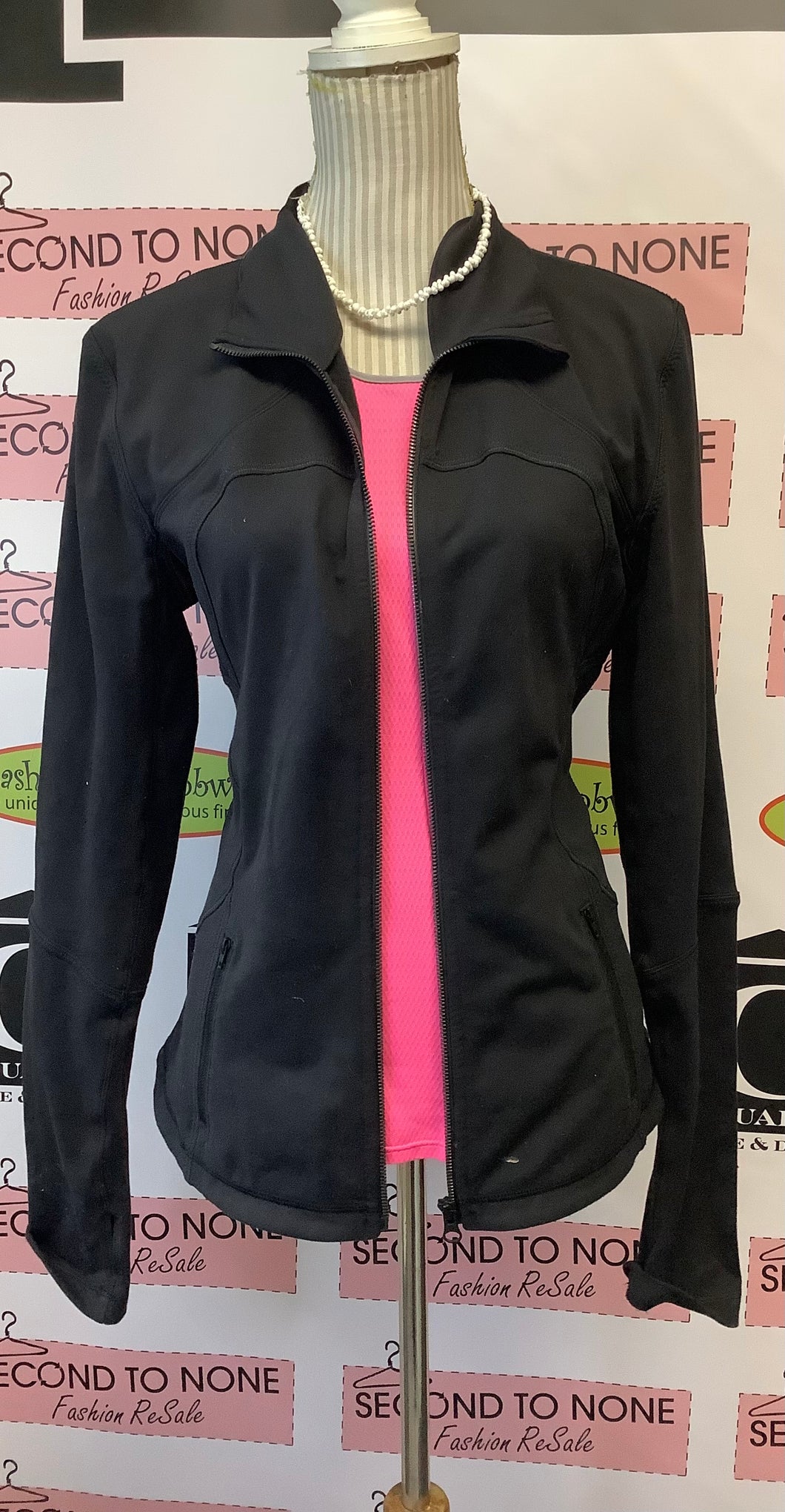 Lululemon Black Zip Up Sweater (Size 12)