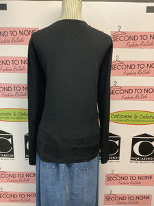 Michael Kors Zipper & Cowl Neck Top (Size L)