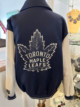 Load image into Gallery viewer, Authentic Toronto Maple Leafs Wool &amp; Leather Jacket (Size L)
