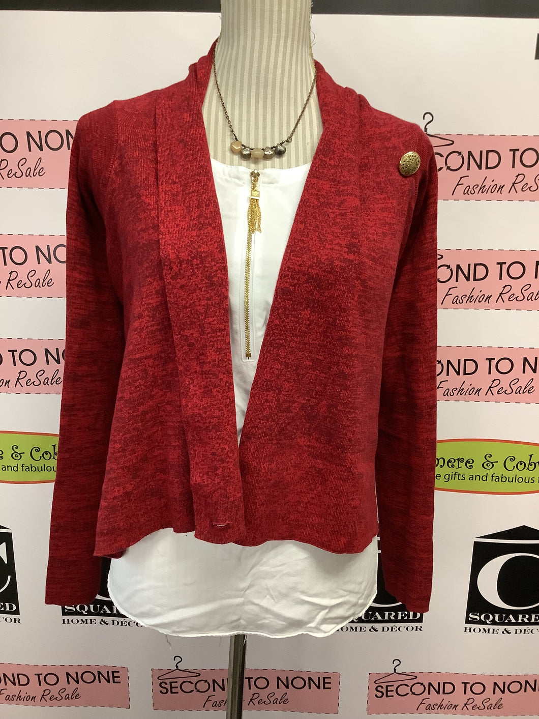 Desigual Poinsettia Cardigan (Size L)