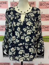 Load image into Gallery viewer, Moon River Sheer Peasant Top (XS)
