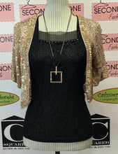 Load image into Gallery viewer, J. Janet Black Lace Top (M)
