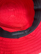 Load image into Gallery viewer, Parkhurst Cherry Red Cotton Sun Hat
