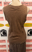 Load image into Gallery viewer, Brown Beaded &amp; Embroidered Tank &amp; Skirt Set (Size M)
