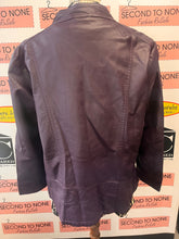 Load image into Gallery viewer, CJ Banks Purple Faux Leather Jacket (Size 1X)
