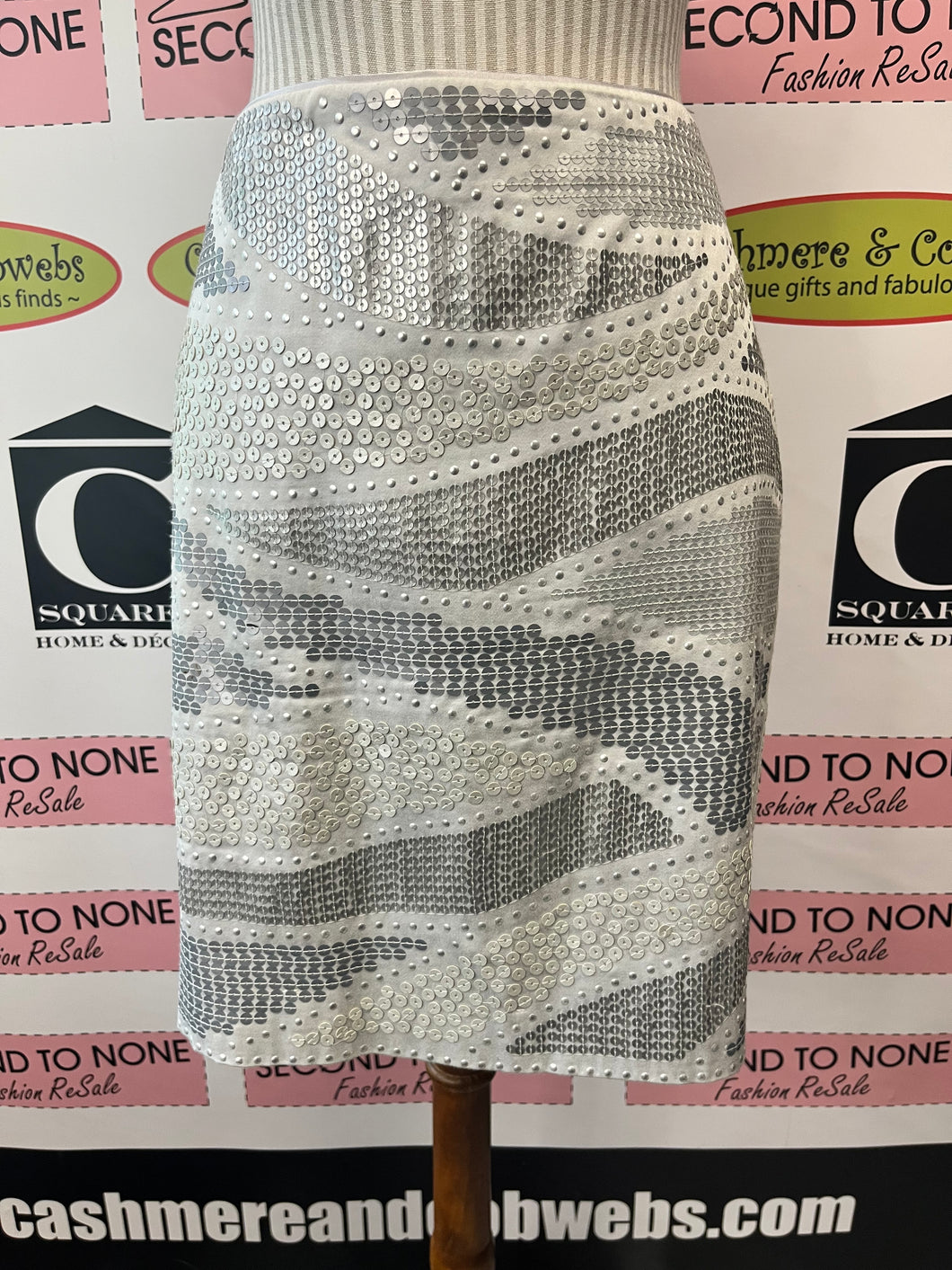 White House/Black Market Sequin Skirt (Size 10)