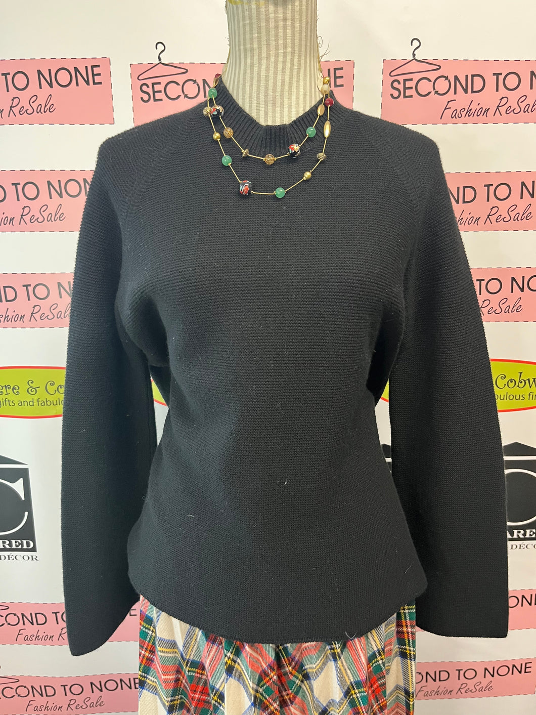 Cashmere Blend Sweater (Size 42=Size 10)