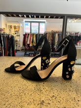 Load image into Gallery viewer, Call It Spring Bedazzled Black Heels (Size 7.5)
