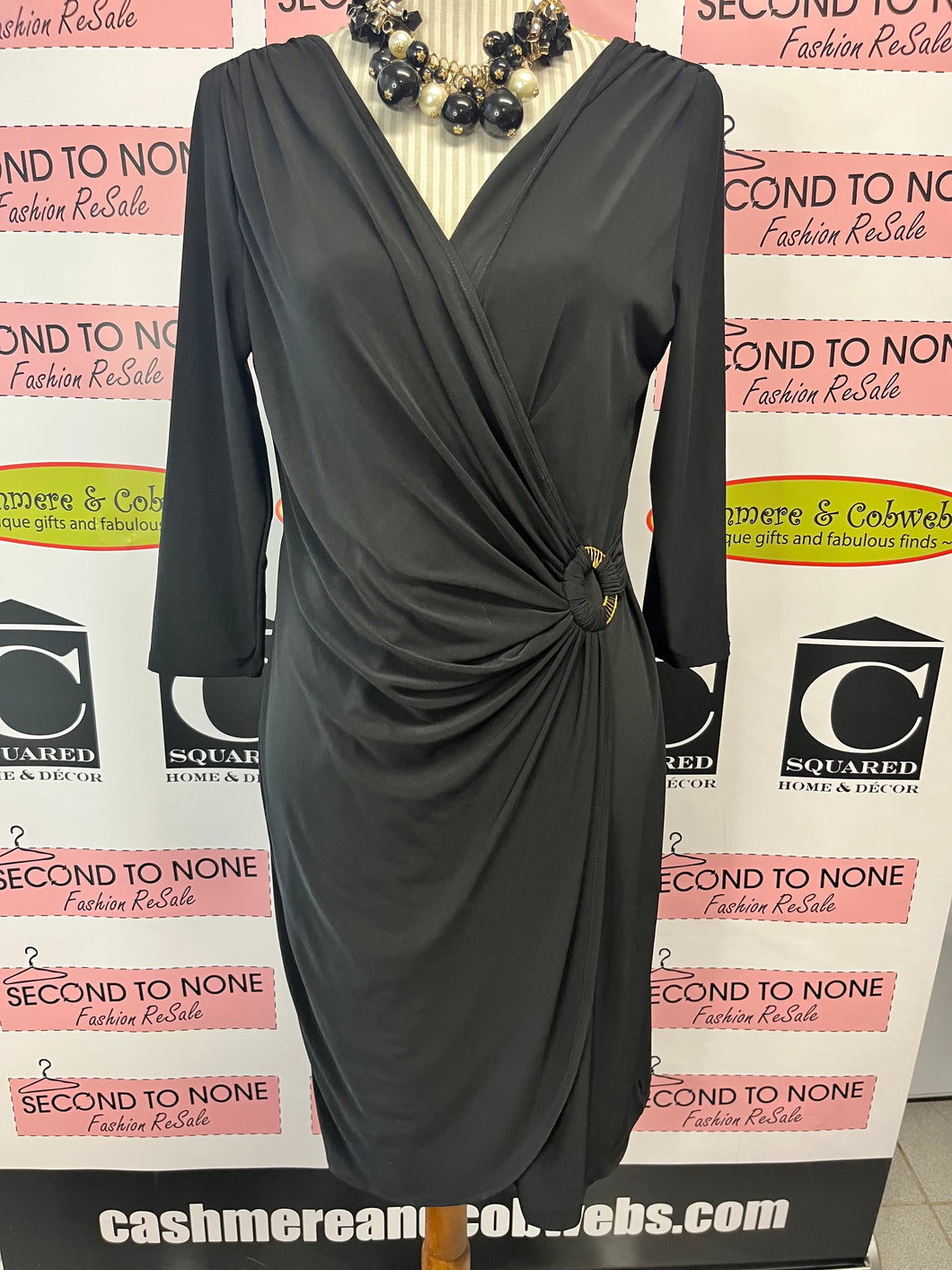 Jones Studio Mock-Wrap Dress (Size 10)