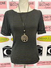 Load image into Gallery viewer, Ralph Lauren Glitter-Striped Tee (Size PM)
