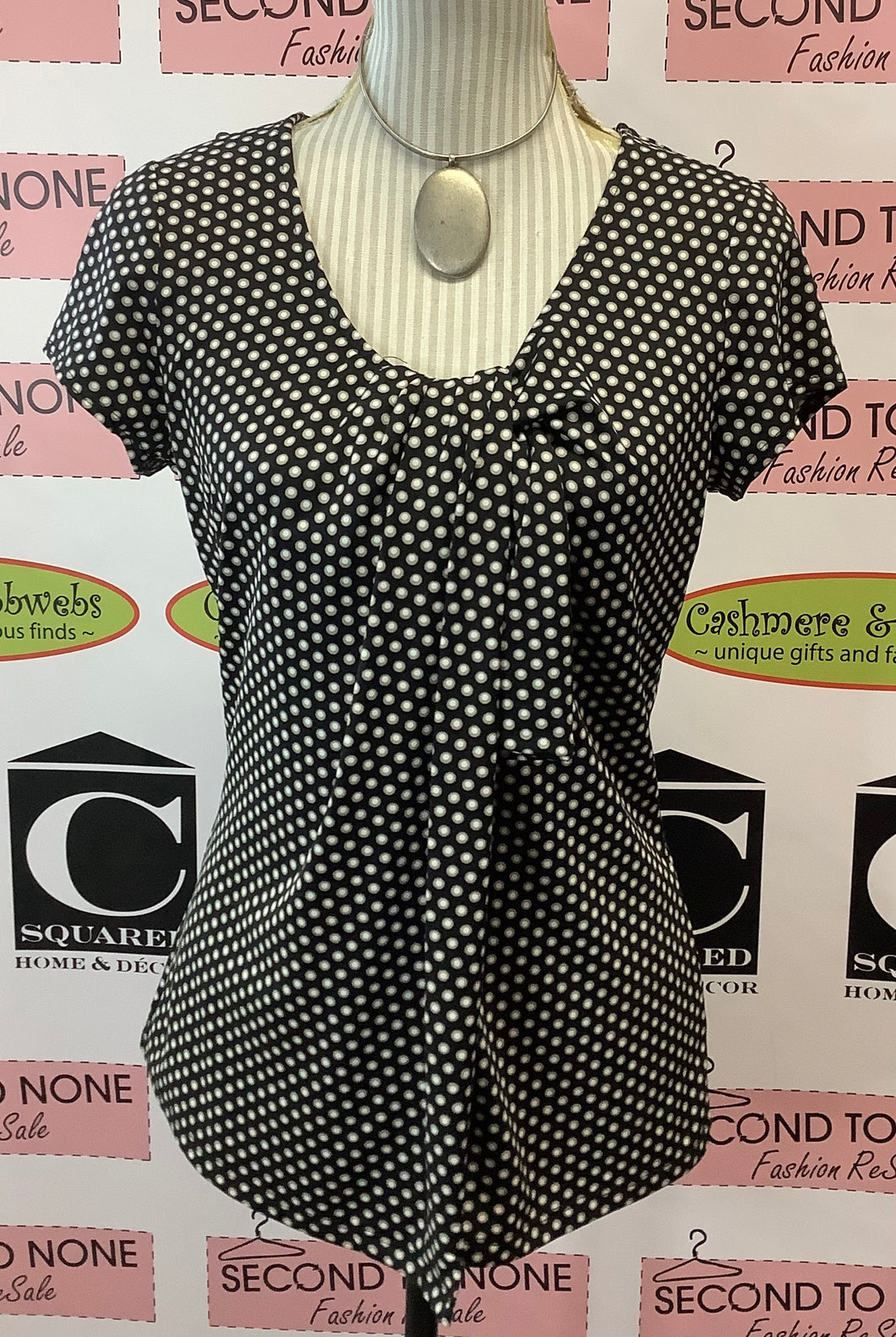 Melanie Lyne Double Dot Top (M)