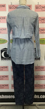 Load image into Gallery viewer, Dynamite Soft Denim Top w/Braided Belt (S)
