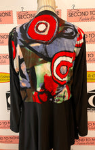 Load image into Gallery viewer, Red Coral Colourful Back Panel Cardigan (Size L)

