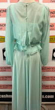 Load image into Gallery viewer, Vintage Teal 2pc Handmade Dress Set (Size S)

