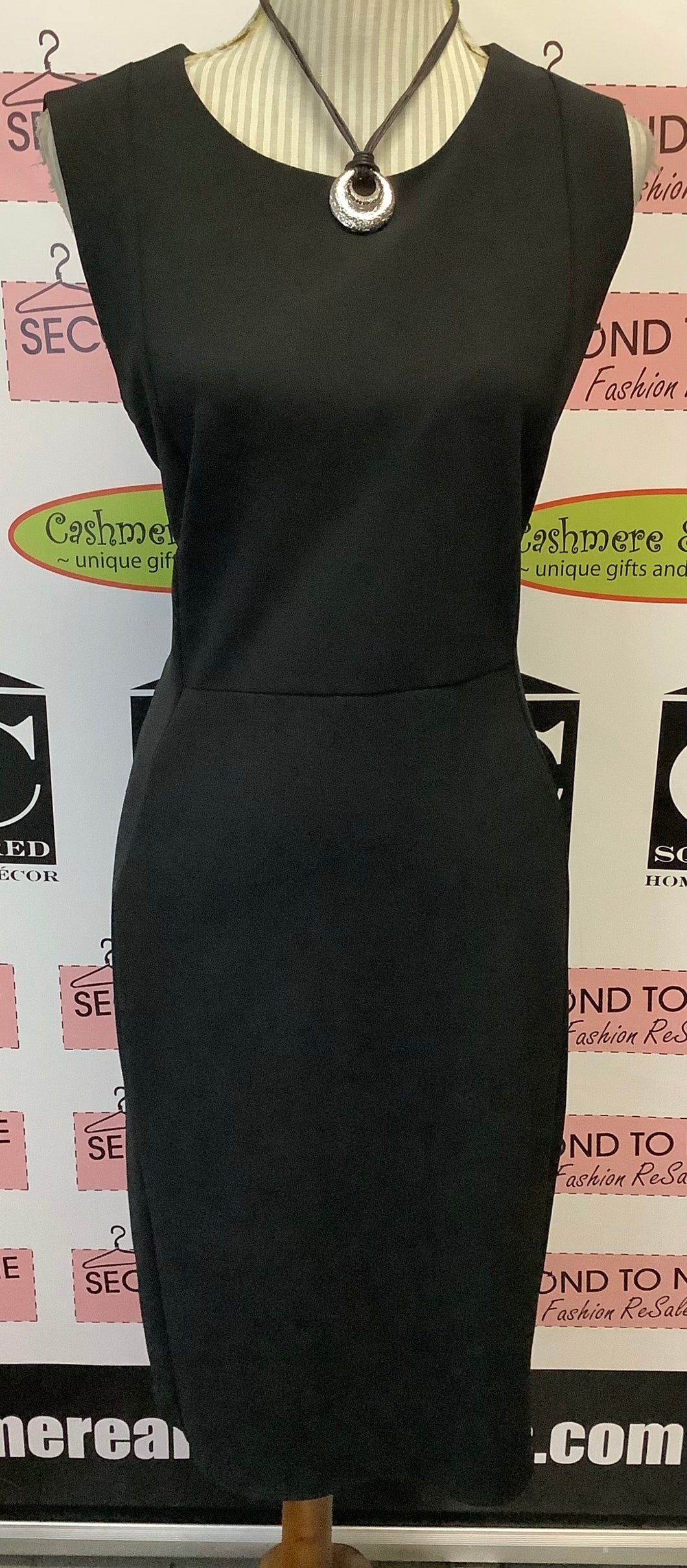 Calvin Klein Black Cocktail Dress (Size 16)