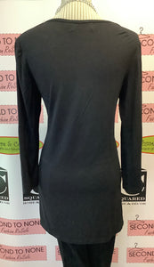 Creations Draped Black Long Sleeve (Size S)