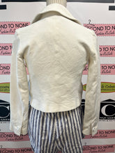 Load image into Gallery viewer, Dolce &amp; Gabbana Y2K Ivory Cropped Blazer Jacket (Size 38)
