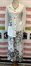 Load image into Gallery viewer, Creations Linen Foliage 2 Pc Pant Set (Size S)
