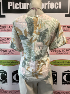 Charlie Earth Tone Foliage Blouse (Size M)