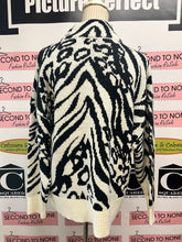 Load image into Gallery viewer, Mock-Neck Zebra Tunic Sweater (Size M)
